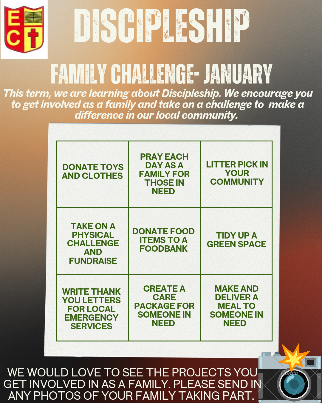 Please send your entries to chaplaincyteam@st-edmund.org.uk